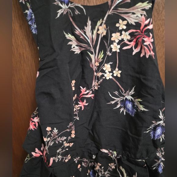 H&M Floral Black Dress Size L - Picture 4 of 4